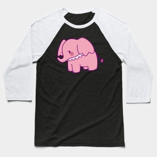 Pretty Pink Elephant Baseball T-Shirt